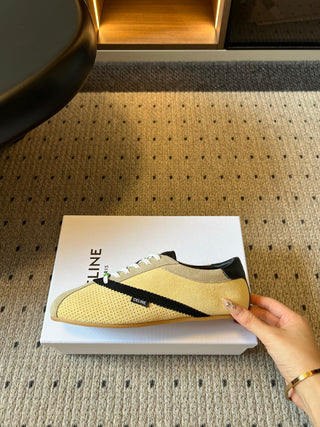 Celin*26ss Early Autumn New Collection Retro Color-Blocked De-Training Shoes