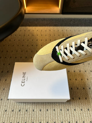 Celin*26ss Early Autumn New Collection Retro Color-Blocked De-Training Shoes