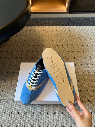 Celin*26ss Early Autumn New Collection Retro Color-Blocked De-Training Shoes