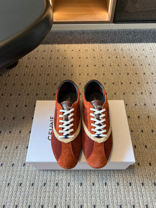 Celin*26ss Early Autumn New Collection Retro Color-Blocked De-Training Shoes