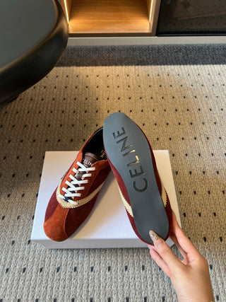 Celin*26ss Early Autumn New Collection Retro Color-Blocked De-Training Shoes
