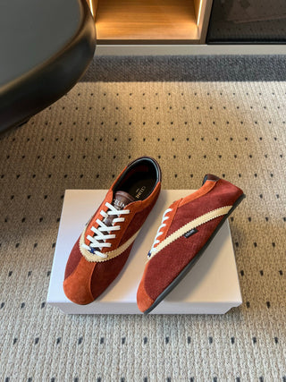 Celin*26ss Early Autumn New Collection Retro Color-Blocked De-Training Shoes