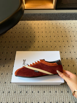 Celin*26ss Early Autumn New Collection Retro Color-Blocked De-Training Shoes
