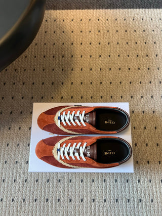 Celin*26ss Early Autumn New Collection Retro Color-Blocked De-Training Shoes