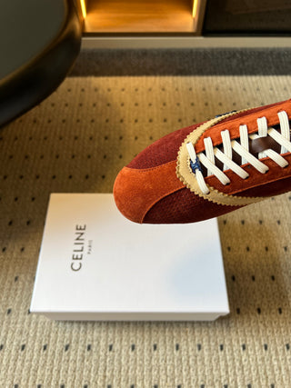 Celin*26ss Early Autumn New Collection Retro Color-Blocked De-Training Shoes