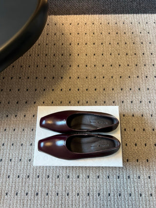 Khait* 26ss Early Autumn New Collection Retro Low-Heeled Slip-On Shoes