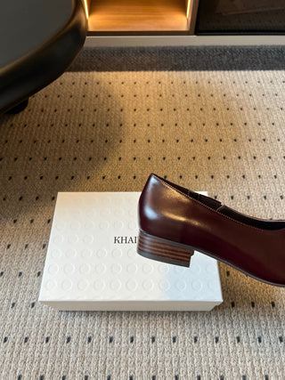Khait* 26ss Early Autumn New Collection Retro Low-Heeled Slip-On Shoes