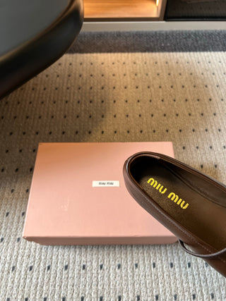 Miu Mi*26ss Summer New Collection: One-strap Mary Jane Ballet Flat Sandal