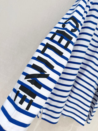 Celin*26 Newest Striped Long-Sleeve T-Shirt