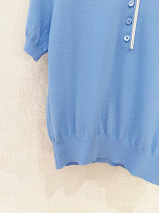 Celin*26 Newest Knit Short-Sleeve Top