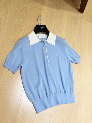 Celin*26 Newest Knit Short-Sleeve Top