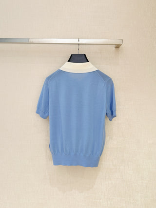 Celin*26 Newest Knit Short-Sleeve Top