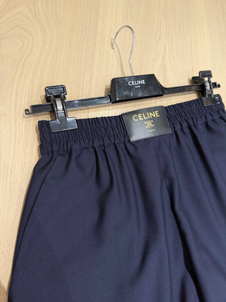 Celin*26 New Collection – Navy Blue Wool Short Pants
