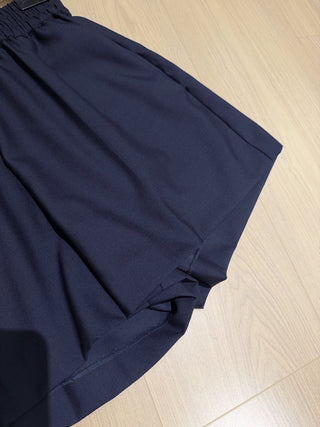Celin*26 New Collection – Navy Blue Wool Short Pants