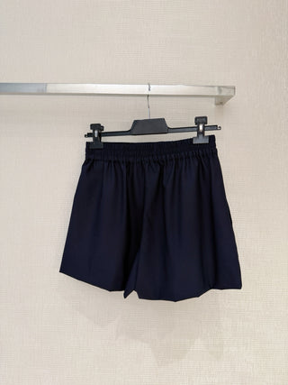 Celin*26 New Collection – Navy Blue Wool Short Pants
