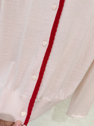 Dio*26’s new pink knit cardigan.