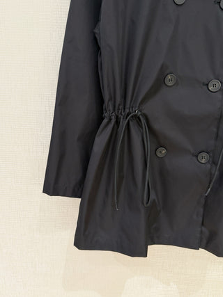 Prad*26 New Black Recycled Nylon Trench Coat