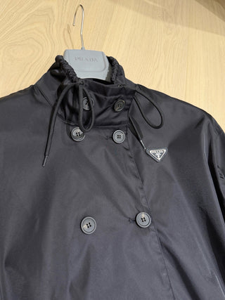 Prad*26 New Black Recycled Nylon Trench Coat