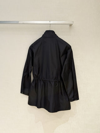 Prad*26 New Black Recycled Nylon Trench Coat