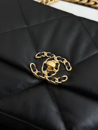 CHANEL 19BAG Black Gold Small Size 26 cm.