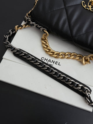 CHANEL 19BAG Black Gold Small Size 26 cm.