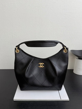 Chanel 26c Hippie Dumpling Bag, Black, Small Size.