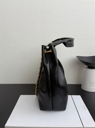 Chanel 26c Hippie Dumpling Bag, Black, Small Size.