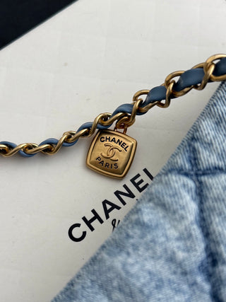 Chanel 25K Blue Denim Hobo.