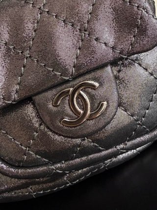 Chanel mini Space Silver Little Frog shoulder bag.