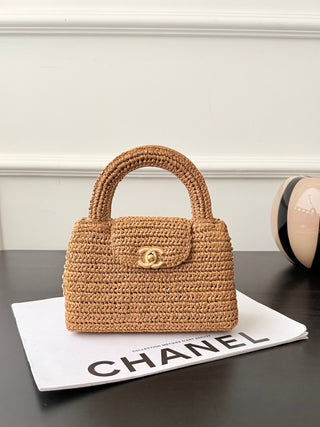 Chanel 26c woven Kelly large size.