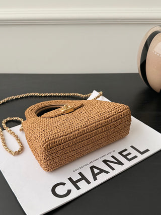 Chanel 26c woven Kelly large size.