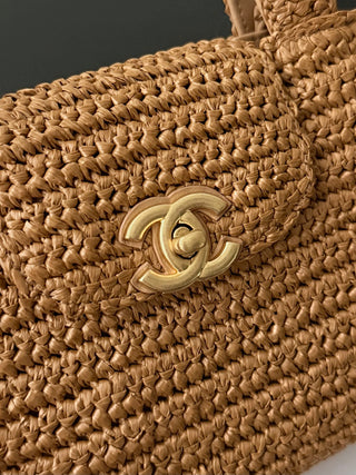 Chanel 26c woven Kelly large size.
