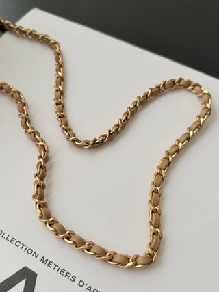Chanel 26c woven Kelly large size.