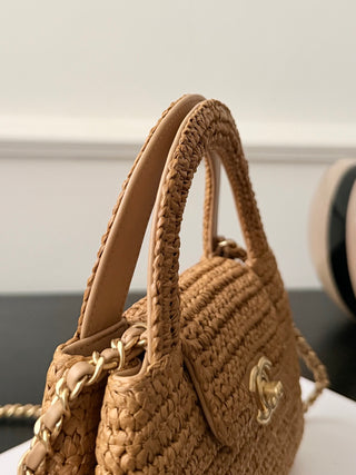 Chanel 26c woven Kelly large size.