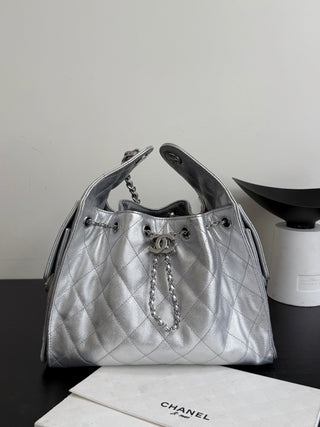 Chanel 26C Caviar Miniature in Silver