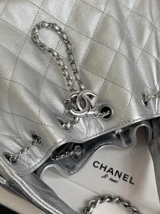 Chanel 26C Caviar Miniature in Silver