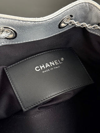 Chanel 26C Caviar Miniature in Silver