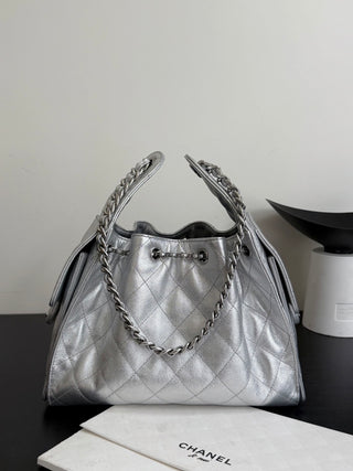 Chanel 26C Caviar Miniature in Silver