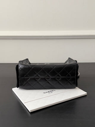 Chanel 26C Oil-Wax Leather with Silver Buckle Mini.