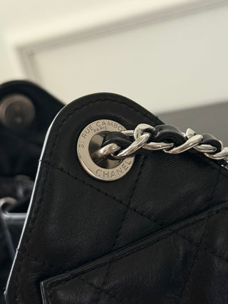 Chanel 26C Oil-Wax Leather with Silver Buckle Mini.
