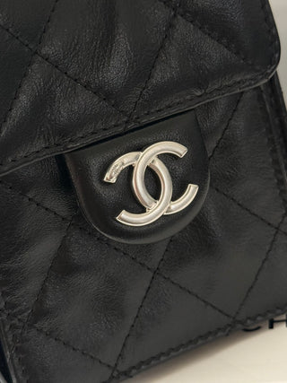 Chanel 26C Oil-Wax Leather with Silver Buckle Mini.
