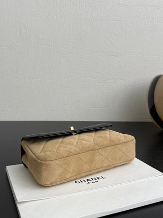 Chanel 25A suede horizontal phone case.