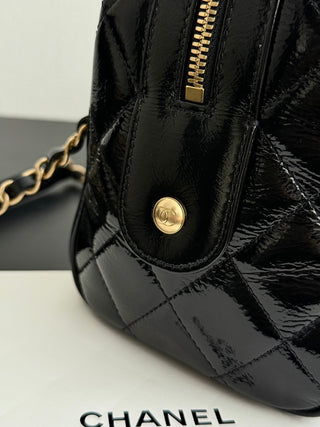 CHANEL 25A Oil-and-Wax Leather Bowling Ball (Small Size)