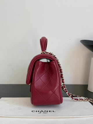 Chanel Rose Red Mini CF.