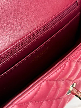 Chanel Rose Red Mini CF.
