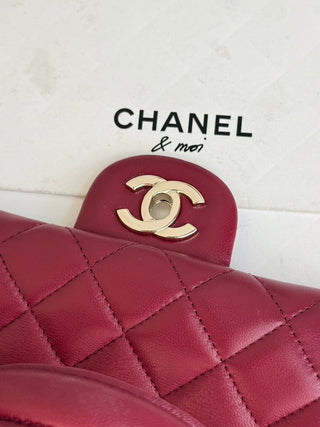 Chanel Rose Red Mini CF.