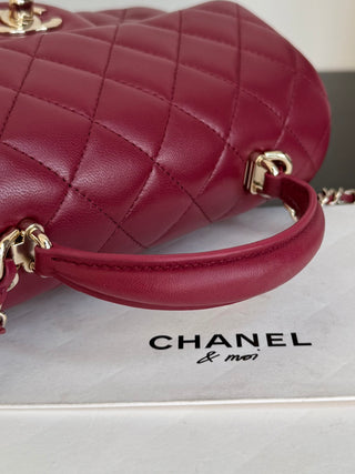 Chanel Rose Red Mini CF.