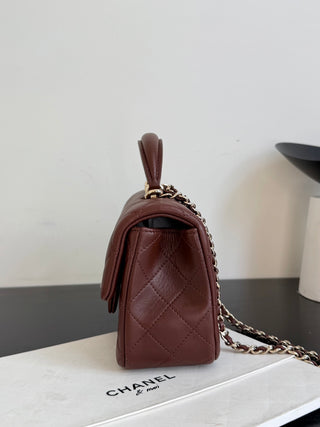 Chanel Coffee Color Mini CF.