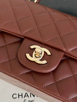 Chanel Coffee Color Mini CF.
