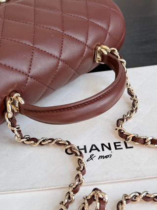 Chanel Coffee Color Mini CF.